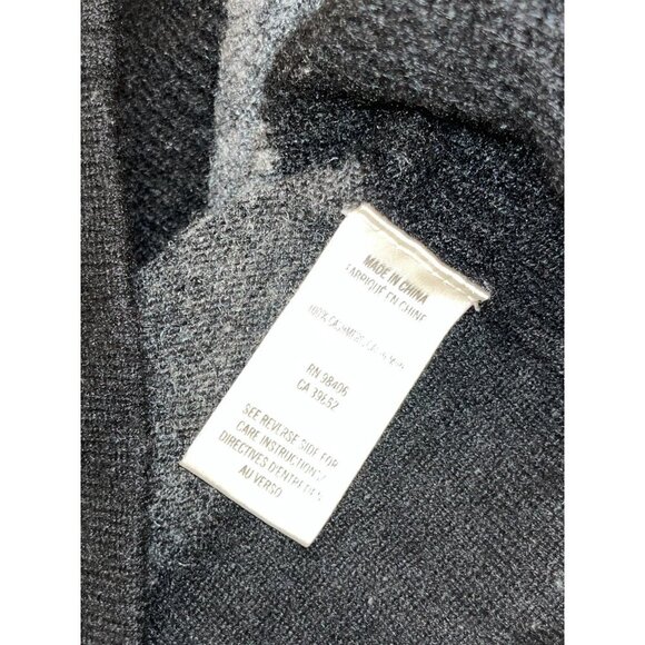 Theory Black & Gray Striped 100% Cashmere Pullover Sweater Women's Size S - Picture 9 of 9